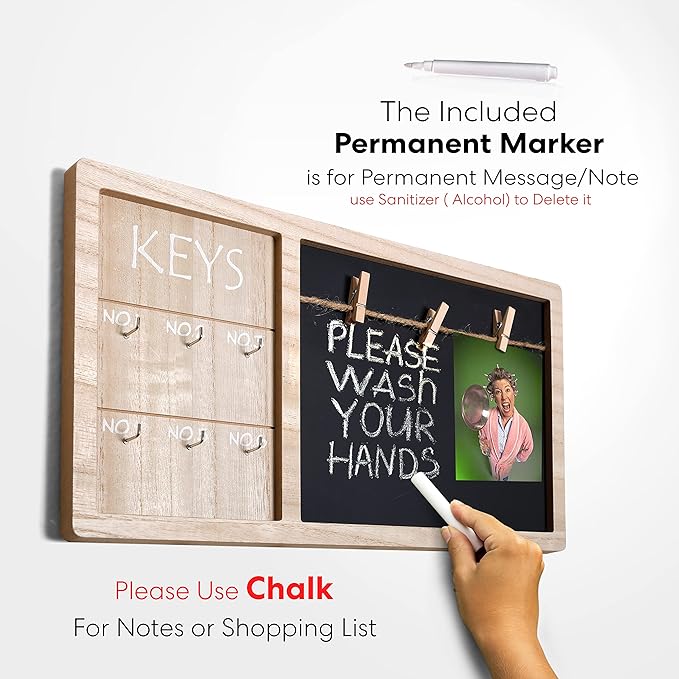 Picture Frame Key Holder - Wall Keychain Holder | Snapinvent.com ...