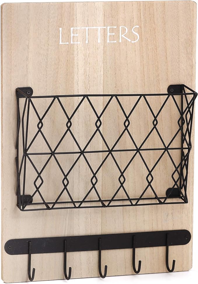 Mail And Key Holder – Key Mail Organizer Decor Living Room, Bedroom ...