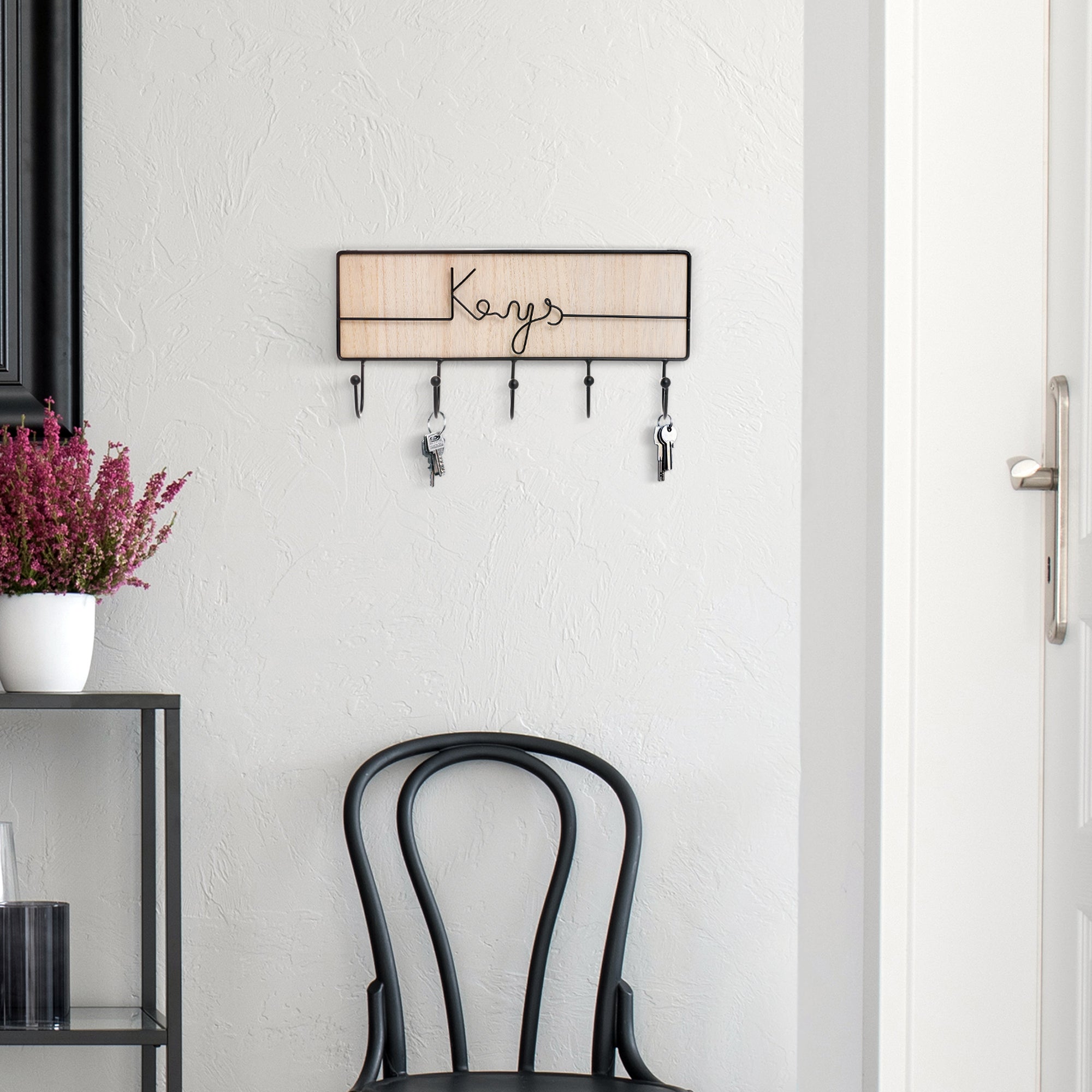 Wall Mounted Key Holder | Wood and Handmade Decor Key | Snapinvent.com ...